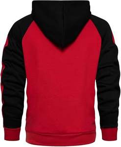 AOTORR Men's <b>Zip</b> Up <b>Hoodie</b> Color Block Long Sleeve Casual Sweatshirt with <b>Pocket</b> - Product Image 2