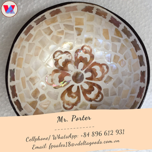 Cuenco de coco vietnamita, fabricante de cuencos de coco pintados en muchos colores/vacaciones - Product Image 4