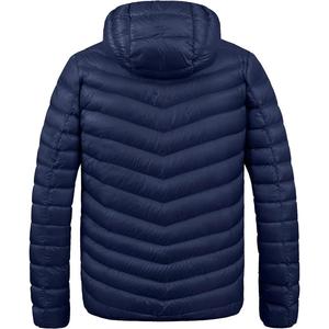 Veste matelassée élégante et légère pour hommes Coupe-vent à capuche rembourré en coton super doux couleur unie Poches Automne Hiver Streetwear - Product Image 2