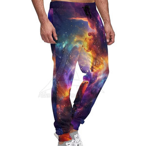 Pantalon de jogging décontracté pour homme, respirant, léger, coupe droite, taille mi-haute, sublimation - Product Image 4