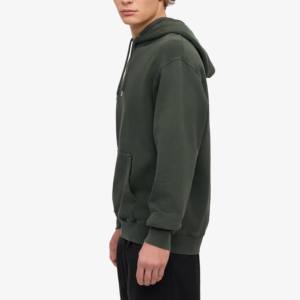 Sudadera con capucha personalizada al por mayor con logotipo impreso para hombre, forro polar grueso, ropa de calle a la moda, jersey liso, sudaderas con capucha informales de gran tamaño para hombre - Product Image 2