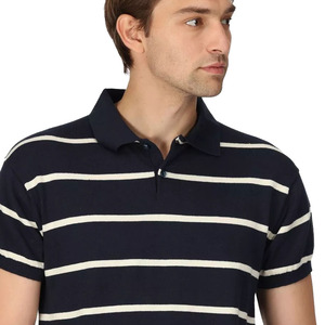Polo negro de rayas con estampado personalizado para hombre más vendido, Polo personalizado para hombre a la venta, camisetas polo personalizadas para hombre, ropa de golf a la venta - Product Image 4
