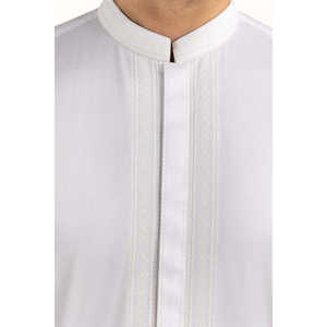 Trajes Elegantes Bordados de Corte Regular SK-EMB25-031 con Característica Transpirable - Product Image 2