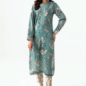 Alta calidad de lujo sin coser indio pakistaní mujeres Salwar Kameez Top-Demand pesado bordado césped para musulmanes elegante - Product Image 1