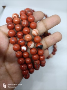 Earthy Red Jasper Stretch <b>Bracelet</b> Handmade Natural Gemstone <b>Beads</b> Protective Crystal Jewelry for <b>Men</b> and Women - Product Image 5