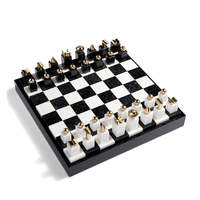 Jeu d'échecs de luxe artisanal en laiton – Élégant plateau de jeu pour intérieur, idéal pour enfants et collectionneurs recherchant un style haut de gamme