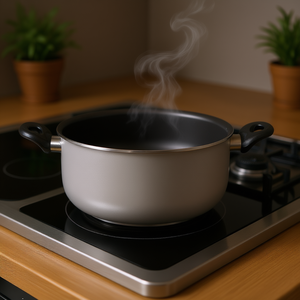 Casserole en aluminium antiadhésive VELVET gris 28 cm compatible TV Modèle 62406282310001 - Product Image 3