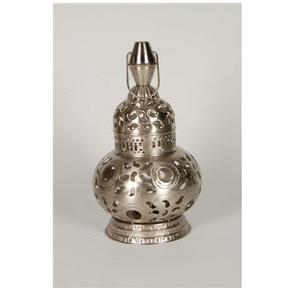 Handmade Silver-Finished Metal <b>Hanging</b> Lamp with Artistic Design for <b>Outdoor</b> Home Decor at Wholesale Prices Made of Glass - Product Image 1