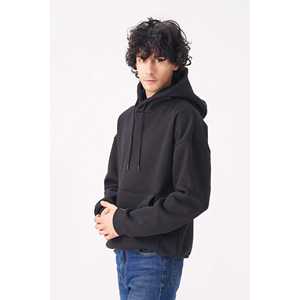 Sweat à capuche noir classique pour hommes de tailles S-2XL pour un confort tout au long de la journée - Product Image 5