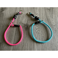 Collier antidérapant en nylon solide pour collier de dressage de chien de poids moyen et léger bouchon de corde tressée réglable pour dressage de chien dominant