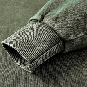 Nouveauté : Sweat à capuche en coton 100% de qualité supérieure, délavé à l'acide, respirant, décontracté, pour l'hiver, taille oversize pour adultes - Product Image 2