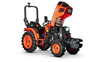 Tractor Compacto Agrícola EK1-261 4WD con Cargador Frontal, Rojo, 25HP, Transmisión por Engranajes, Ideal para Granjas - Product Image 2