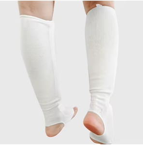 PROFIT SPORTS Protège-tibias MMA rembourrés, légers, lavables, en tissu de coton, avec protection de la voûte plantaire imprimée pour le Kickboxing et le Karaté - Product Image 2