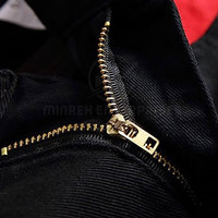 Jeans pria gaya baru, nyaman dan ringan pola Solid desain kustom 100% katun harga rendah