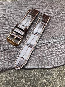 Bracelet en cuir de vache véritable de luxe 20mm de remplacement bracelets de smartwatch compatibles montres de 18mm fabriquées pour des tailles de 20/21/22mm - Product Image 5