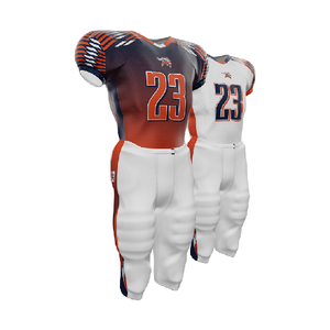 Conjunto de uniformes deportivos hechos a medida, camiseta de fútbol americano unisex para adultos y niños, diseño transpirable de talla grande - Product Image 3