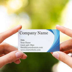 นามบัตรแบบกําหนดเองคุณภาพระดับพรีเมียม 300gsm สต็อกที่ทนทาน 3.5" X 2" ขนาดนามบัตรสีน้ําเงินมหาสมุทร - Product Image 4