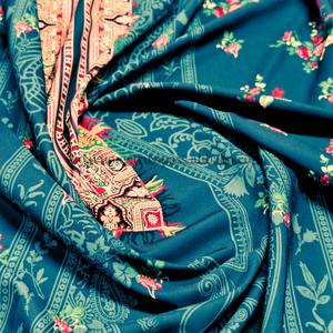 Vải lụa 100D tùy chỉnh, thoáng khí, mềm mại, khổ 155cm, dùng cho trang phục Salwar Kameez Ấn Độ và Kurta Pakistan - Product Image 4