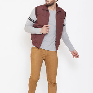 Chaleco utilitario de nuevo diseño para hombre, chaqueta ligera sin mangas Softshell, impermeable, a prueba de viento, forro polar, deportes al aire libre, informal - Product Image 4