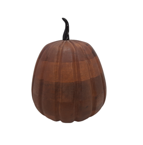 Décoration d'Halloween en bois de manguier, citrouille décorative au design moderne, vente en gros personnalisée en vrac faite à la main - Product Image 2