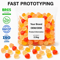 Valentijnsdag Hartvormige Fruit Smaak Zure Zachte Gummy Candy Groothandel Aangepaste OEM ODM Private Label Fabrikant TIK TOK Halal