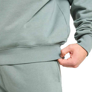 Custom Men's <b>Oversize</b> French Terry Crew Neck Sweatshirt 100% Cotton <b>Hoodies</b> with <b>Long</b> Sleeves for Winter - Product Image 2