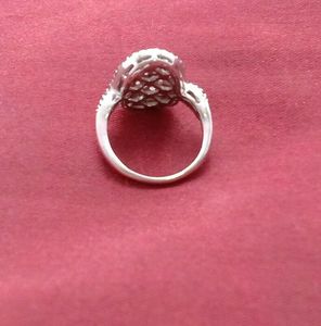 Bague de fiançailles en argent avec diamant blanc et bleu taille princesse de 1,29 carat, cadeau pour femme - Product Image 2