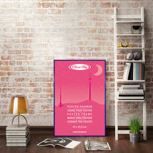 กรอบโปสเตอร์สีน้ำเงินทันสมัย ขนาด 61 x 91.5 ซม. สำหรับติดผนัง - Product Image 4