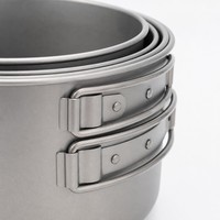 Ensemble de cuisine en titane 9 pièces, pliable, de qualité alimentaire CPC, pour la cuisine en plein air, le camping, les pique-niques et les voyages