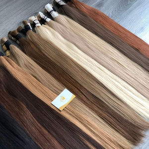 Extensions de cheveux Remy fabriquées au Vietnam Double Drawn Virgin Silky Straight Wave Blonde Hair Dyed Bleaching 100% Single Donor Tape - Product Image 5