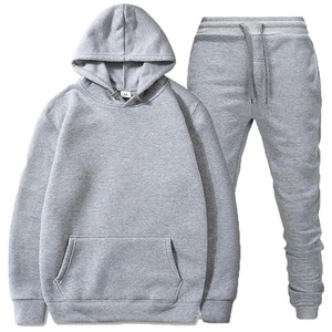 Ensemble 2 pièces respirant personnalisé de qualité supérieure 100% coton biologique costumes de survêtement uni Design élégant vente en gros de survêtements - Product Image 4