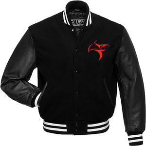 OEM personalizado de la mejor calidad de lona de béisbol Varsity CHAQUETAS-Adultos y niños personalizado Letterman Varsity chaqueta - Product Image 4