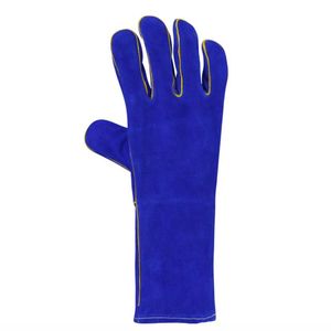Gants de soudage Offre Spéciale cuir de buffle à paume unique Gants de protection de travail anti-coupure bleu Protection des mains et des bras - Product Image 2