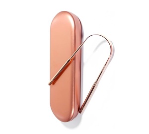 Nettoyant pour la langue en cuivre à finition naturelle pour un nettoyage doux de la langue sans produits chimiques agressifs - Product Image 1