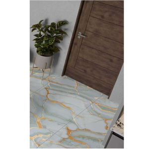 Carreaux de sol émaillés semi-porcelaine 600x1200mm avec sculpture en or à prix réduit - Product Image 5