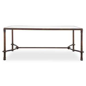 Table basse Warring Table de salon moderne Table basse élégante en bois et métal Table centrale contemporaine - Product Image 1