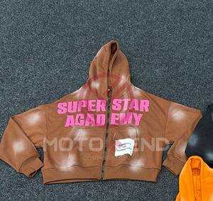 400gsm 100% algodón mezclado hombres gran oferta hombres suelta ajuste grueso Sudadera con capucha pulóver logotipo personalizado francés Terry Sudadera con capucha - Product Image 2