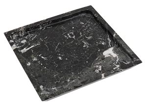 Plateau de service en marbre rond de nouvelle conception pour restaurant hôtel et maison plateau de service couleur dorée et noire plateaux de service fournitures - Product Image 5