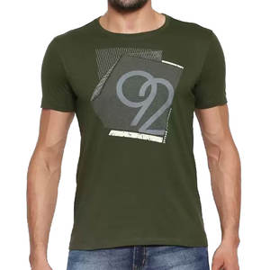 Camiseta de alta calidad para hombre Fitness gimnasio deportes camiseta 3D impreso cuello transpirable personalizable microfibra dobladillo tejido de punto - Product Image 1