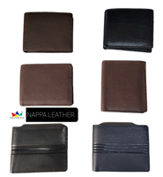 Dompet Kulit Asli Tipis Minimalis Anti RFID dengan Kantong Depan untuk GPS, Dapat Dicetak LOGO, untuk Pria