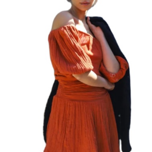 Nuevo estilo de mujer elegante tubo fuera del hombro Sexy corto Lino Mini vestido Resort Wear - Product Image 1