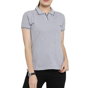 Camiseta Informal de Diseño Personalizado Multicolor para Mujer con Insignia, Secado Rápido, Alta Calidad, Transpirable, para Verano, SI-WPS-02 - Product Image 1