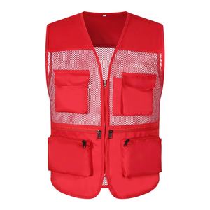 Gilet de pêche léger et imperméable pour hommes, gilet de sport de camping d'été avec fermeture à glissière pour le travail et les sports de plein air - Product Image 2