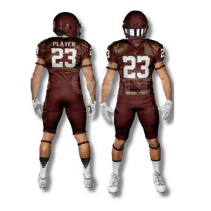 Conjuntos de Uniformes de Fútbol Americano Transpirables y Cómodos de Talla Grande con Mangas Cortas - Precio al por Mayor - Product Image 2