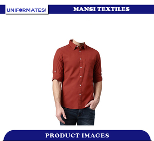 เสื้อเชิ้ตลำลองทรงสลิมฟิตคอตตอนพรีเมี่ยมสำหรับผู้ชาย100% คอตตอนแขนยาวคอปาดแฟชั่นขนาดใหญ่พิเศษสำหรับวันหยุดพักผ่อน - Product Image 4