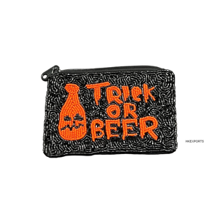 Monedero con cuentas de Halloween TRICK TREAT-Elegancia fantasmal hecha a mano y encanto espeluznante-Perfecto para accesorios de disfraces de temporada - Product Image 3