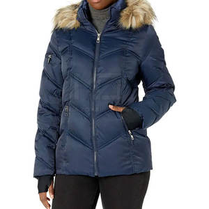 Chaquetas Acolchadas de Punto para Mujer, Invierno, Logotipo Personalizado, Marca Privada, Tela de Poliéster de Alta Calidad, Transpirable, Ropa Casual, Venta en Línea - Product Image 1