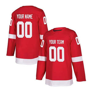 Maillot de hockey sur glace en maille à prix d'usine à bas prix Maillot de hockey en polyester léger 100% personnalisé pour hommes - Product Image 1