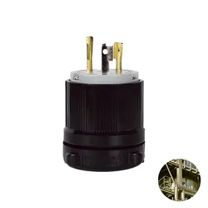 WJ-8320 High efficiency product NEMA L5-20P 120V 20A 30a 250v plug locking outlet perfect for