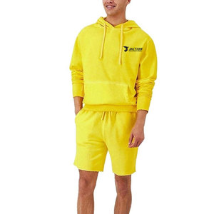 Servicio OEM al por Mayor, Conjunto de Sudadera con Capucha de Forro Polar para Hombre, Diseño de Primera Calidad, Ligero, de Color Sólido - Product Image 1